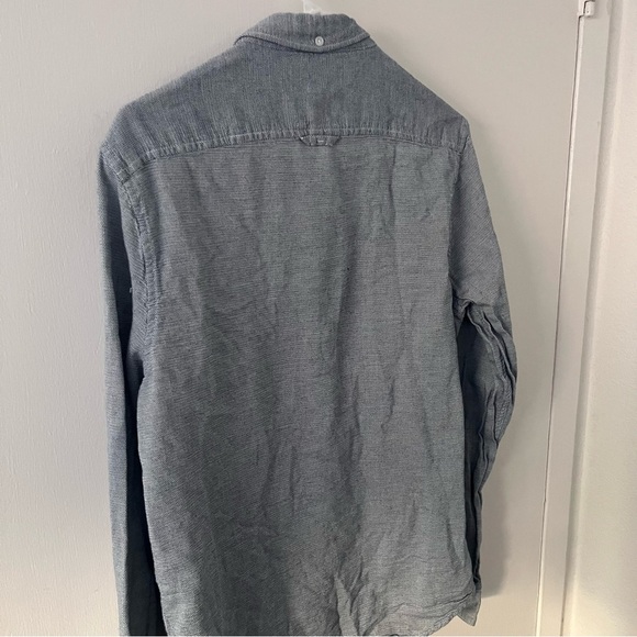 1901 Men’s Button Down Shirt Long Sleeve Front Pockets Large - Picture 9 of 11